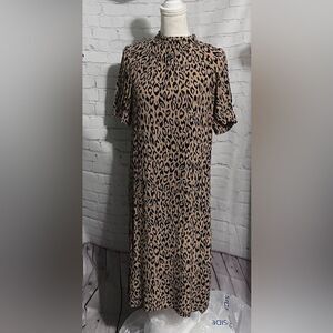 Anthropologie Dress - Brown Cheetah  - XS